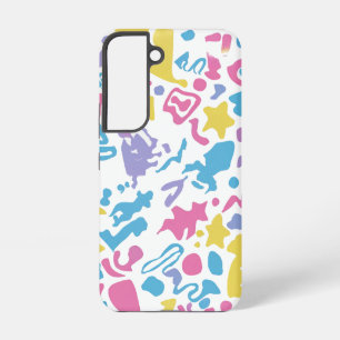 Funda Para Samsung Galaxy S22 Formas divertidas, coloridas y vibrantes de pastel
