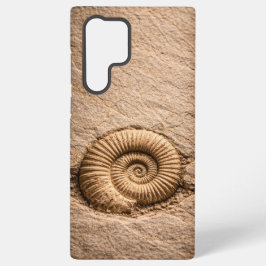 Funda Para Samsung Galaxy S22 Ultra Fósil de ammonita en espiral