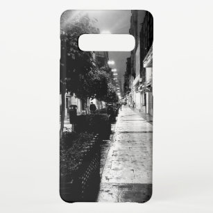 Funda Para Samsung Galaxy S10+ Foto de calle urbana en Buenos Aires en blanco y n