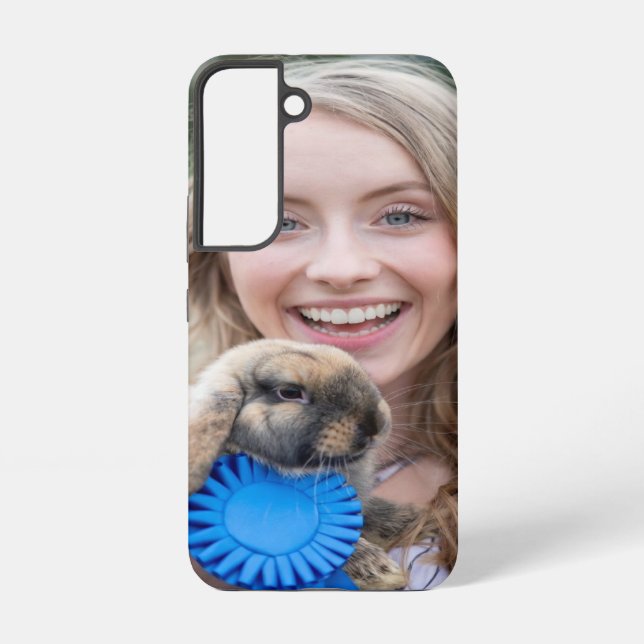 Funda Para Samsung Galaxy Foto de conejo de exposición ganadera personalizad (Reverso )