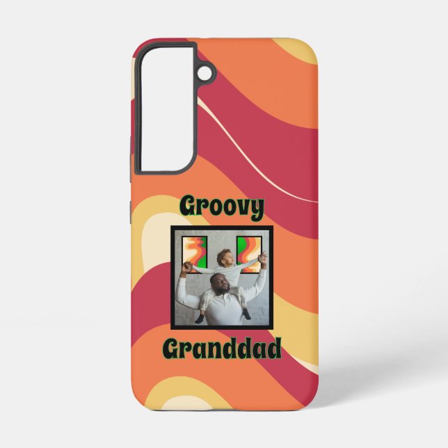 Funda Para Samsung Galaxy Foto de "Groovy Grandad" de onda retro con tonos c (Reverso )