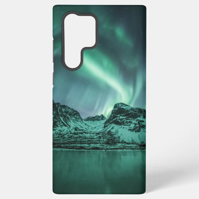 Funda Para Samsung Galaxy Foto de la naturaleza de las luces del norte (Reverso )