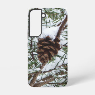 Funda Para Samsung Galaxy S22 Fotografía de la Naturaleza de Piña de Pino Nevada