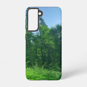 Funda Para Samsung Galaxy S21 Fotografía del paisaje de los bosques verdes