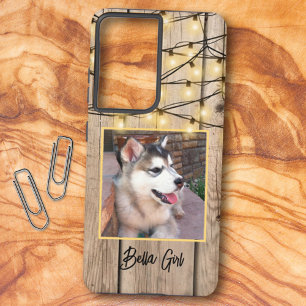 Funda Para Samsung Galaxy S21 Ultra Fotomural personalizado rústico cachorro Alaskan M
