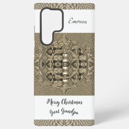 Funda Para Samsung Galaxy S22 Ultra Fotos personalizadas La primera Navidad del bebé