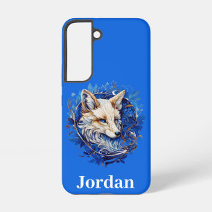 Funda Para Samsung Galaxy S22 Fox encantadora con nombre personalizado