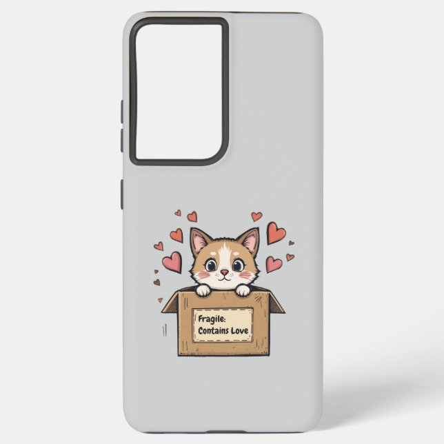 Funda Para Samsung Galaxy Fragile: Contains Love (Reverso )