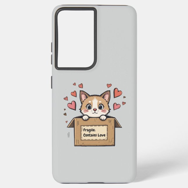 Funda Para Samsung Galaxy Fragile: Contains Love (Reverso )