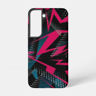 Funda Para Samsung Galaxy S22 Fragmentos de Energía Roja Abstracta Fractura Carm
