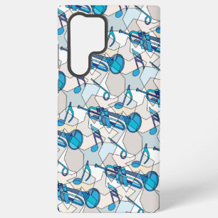 Funda Para Samsung Galaxy S22 Ultra Fragmentos de notas musicales de trompeta