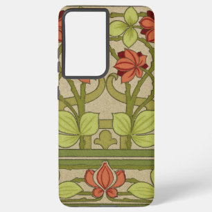 Funda Para Samsung Galaxy S21 Ultra Frieze Border Art Nouveau Floral