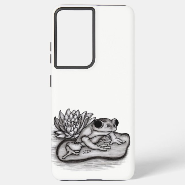 Funda Para Samsung Galaxy Froggy con Lotus Flower (Reverso )