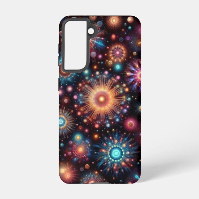 Funda Para Samsung Galaxy Fuegos Artificiales Divertidos (Reverso )
