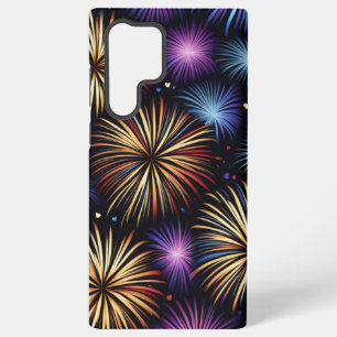 Funda Para Samsung Galaxy S22 Ultra Fuegos artificiales y patrones repetitivos de los