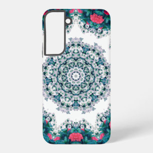 Funda Para Samsung Galaxy S22+ Fuente de agua de jardín diseño de mandala de flor