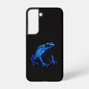 Funda Para Samsung Galaxy S22 Funda Black 4 Luxe Galaxy S22, rana azul