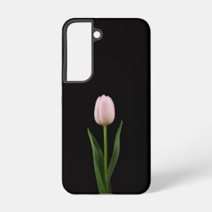 Funda Para Samsung Galaxy S22 Funda Black 4 Luxe Galaxy S22, Tulipán Rosa Claro