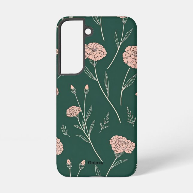 Funda Para Samsung Galaxy Funda Carnation Bloom Galaxy S22 (Reverso )