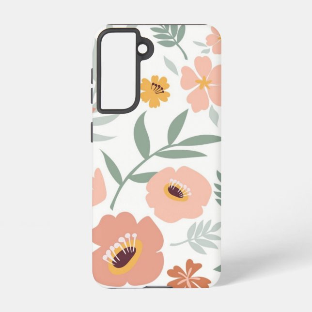 Funda Para Samsung Galaxy Funda de Flores Samsung Galaxy S21 (Reverso )