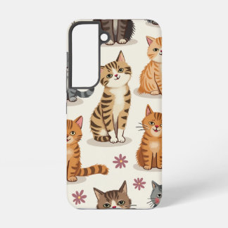 Funda Para Samsung Galaxy S22 Funda de galaxia de patrón de gato