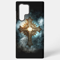 Funda de la Cruz Celestial Cristiana Samsung Galax