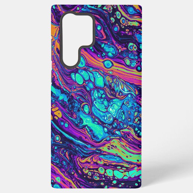 Funda Para Samsung Galaxy Funda de Rainbow Samsung de goteo abstracto (Reverso )