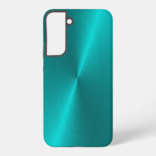 Funda Para Samsung Galaxy S22+ Funda de Samsung Galaxy de metal falso brillante a