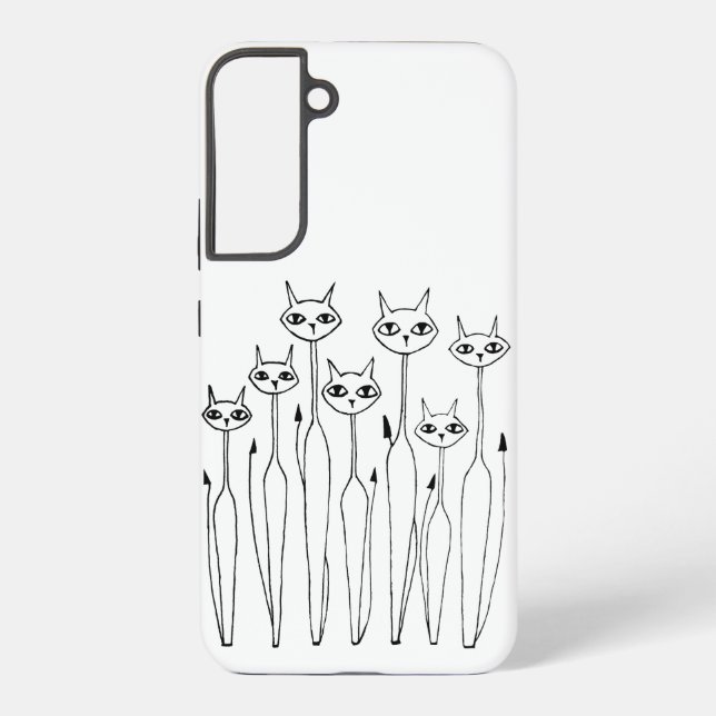 Funda Para Samsung Galaxy Funda de Samsung (mujeres dibujadas a mano 02) (Reverso )