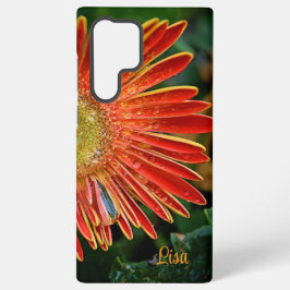 Funda Para Samsung Galaxy S22 Ultra Funda de Samsung personalizado - Naranja Gerbera D
