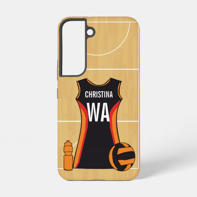Funda Para Samsung Galaxy Funda de smartphone de netball personalizado (Reverso )