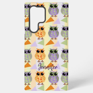 Funda Para Samsung Galaxy S22 Ultra Funda-Funda de Samsung de las búhas de patrón de c