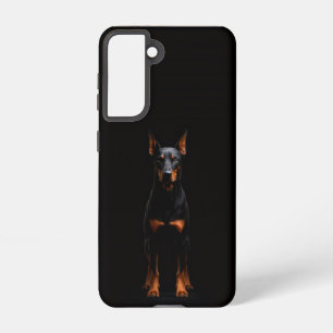 Funda Para Samsung Galaxy S21 Funda Galaxy S21 Black 4 Luxe, Doberman Guardián