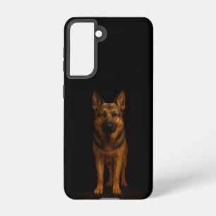 Funda Para Samsung Galaxy S21 Funda Galaxy S21 Black 4 Luxe Pastor Alemán