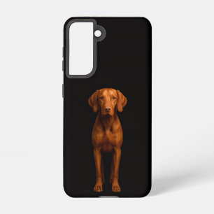 Funda Para Samsung Galaxy S21 Funda Galaxy S21 Black 4 Luxe, perro ágil Vizsla