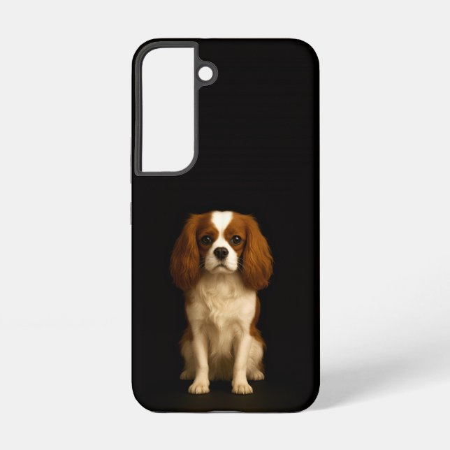 Funda Para Samsung Galaxy Funda Galaxy S22 Black 4 Luxe, Cavalier Spaniel (Reverso )