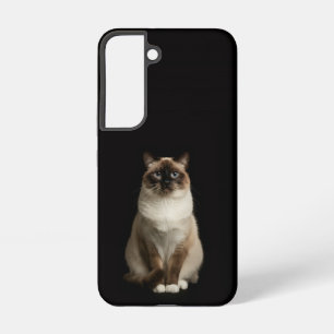Funda Para Samsung Galaxy S22 Funda Galaxy S22 Black 4 Luxe, gato birmano