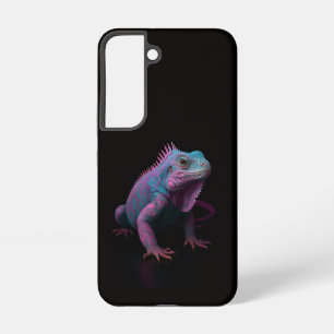 Funda Para Samsung Galaxy S22 Funda Galaxy S22 Black 4 Luxe, Iguana Tropical Ros