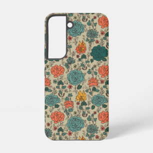 Funda Para Samsung Galaxy S22 Funda Galaxy S22 con patrón de flores retro