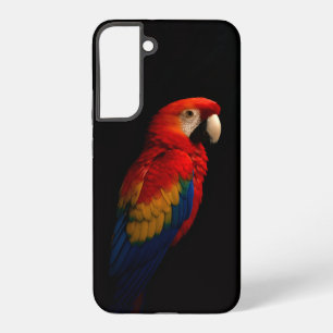 Funda Para Samsung Galaxy S22+ Funda Galaxy S22 Plus Black 4 Luxe, Loro Escarlata