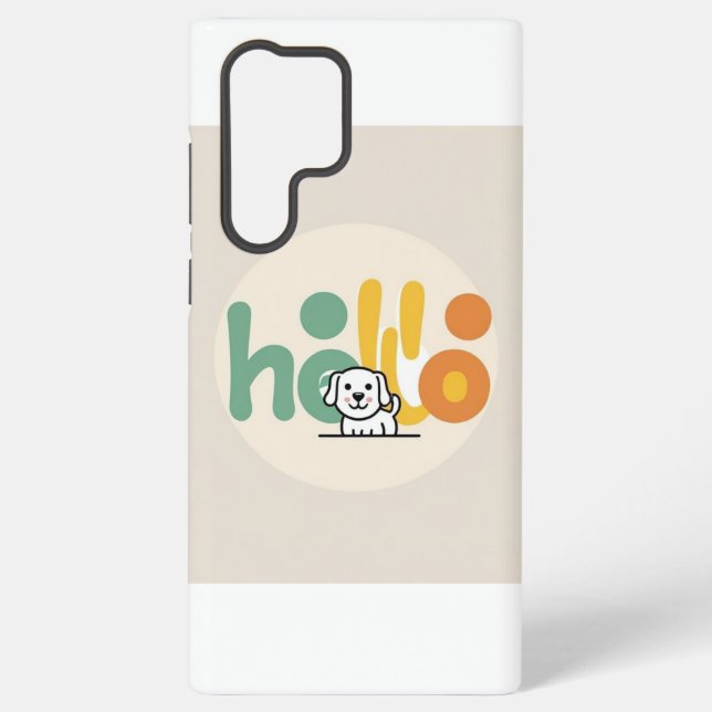 Funda Para Samsung Galaxy Funda móvil "Hello" de Cupy Puppy (Reverso )
