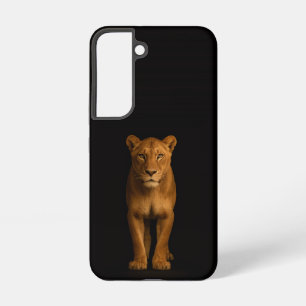Funda Para Samsung Galaxy S22 Funda negra 4 Luxe Galaxy S22, Noble Lioness