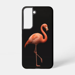 Funda Para Samsung Galaxy S22 Funda negra 4 Luxe para Galaxy S22, flamenco rosa