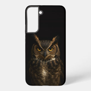 Funda Para Samsung Galaxy S22+ Funda negra 4 Luxe para Galaxy S22 Plus, Búho de O