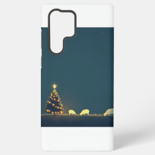 Funda Para Samsung Galaxy S22 Ultra Funda para teléfono Galaxy S22 Ultra Navidad noche