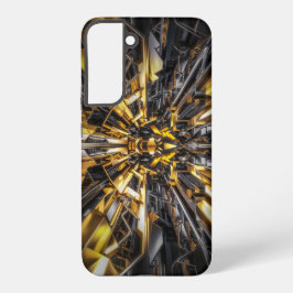 Funda Para Samsung Galaxy S22+ Funda protectora Samsung de oro y negro