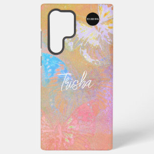 Funda Para Samsung Galaxy S22 Ultra Funda Samsung Butterfly Mix Distressed HAMbyWG