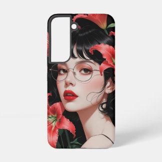 Funda Para Samsung Galaxy S22 Funda Samsung de chica de anime romántico – Arte f