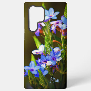 Funda Para Samsung Galaxy S22 Ultra Funda Samsung de flor azul pequeña personalizada