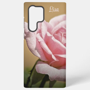 Funda Para Samsung Galaxy S22 Ultra Funda Samsung de Flor de Rosa Rosa Personalizada